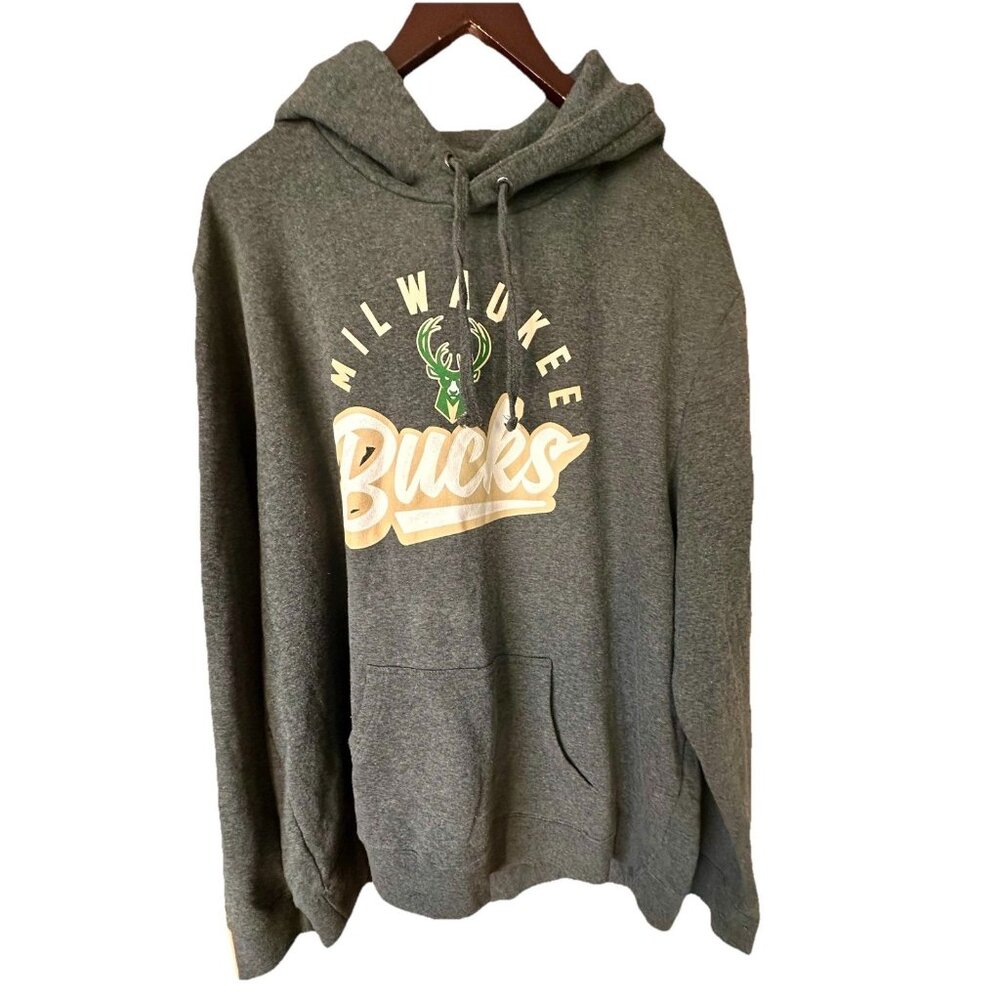 Milwaukee Bucks‎ NBA Ultra Game Adult Medium Hooded Sweatshirt Size 2XL